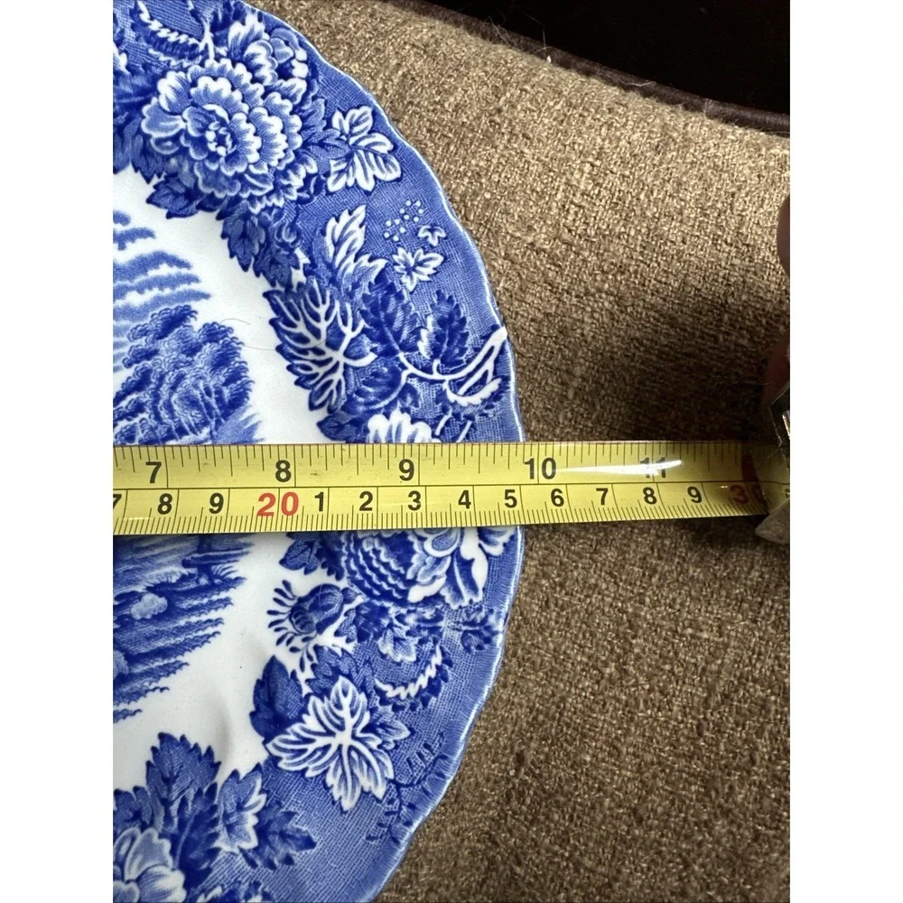 Replacement Woods Ware English Scenery Blue White 10 In Dinner PlateEngland